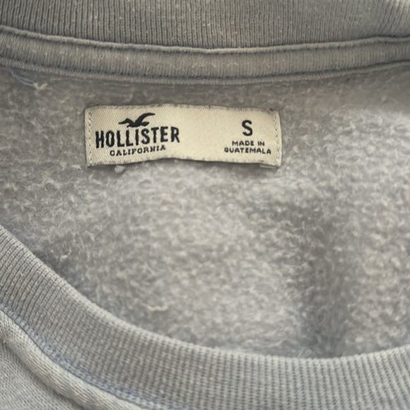 Light blue crewneck from Hollister size small. - Picture 2 of 3